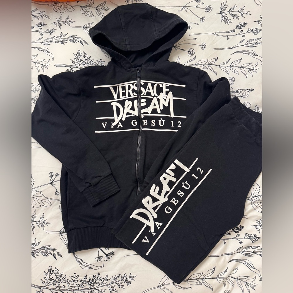 Versace Black Dream Hoodie and Joggers size 12y